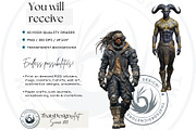 Galactic Vanguard Character Cliparts, a Person Illustration by ThatsDesignArt (Thumbnail 2 of 15)