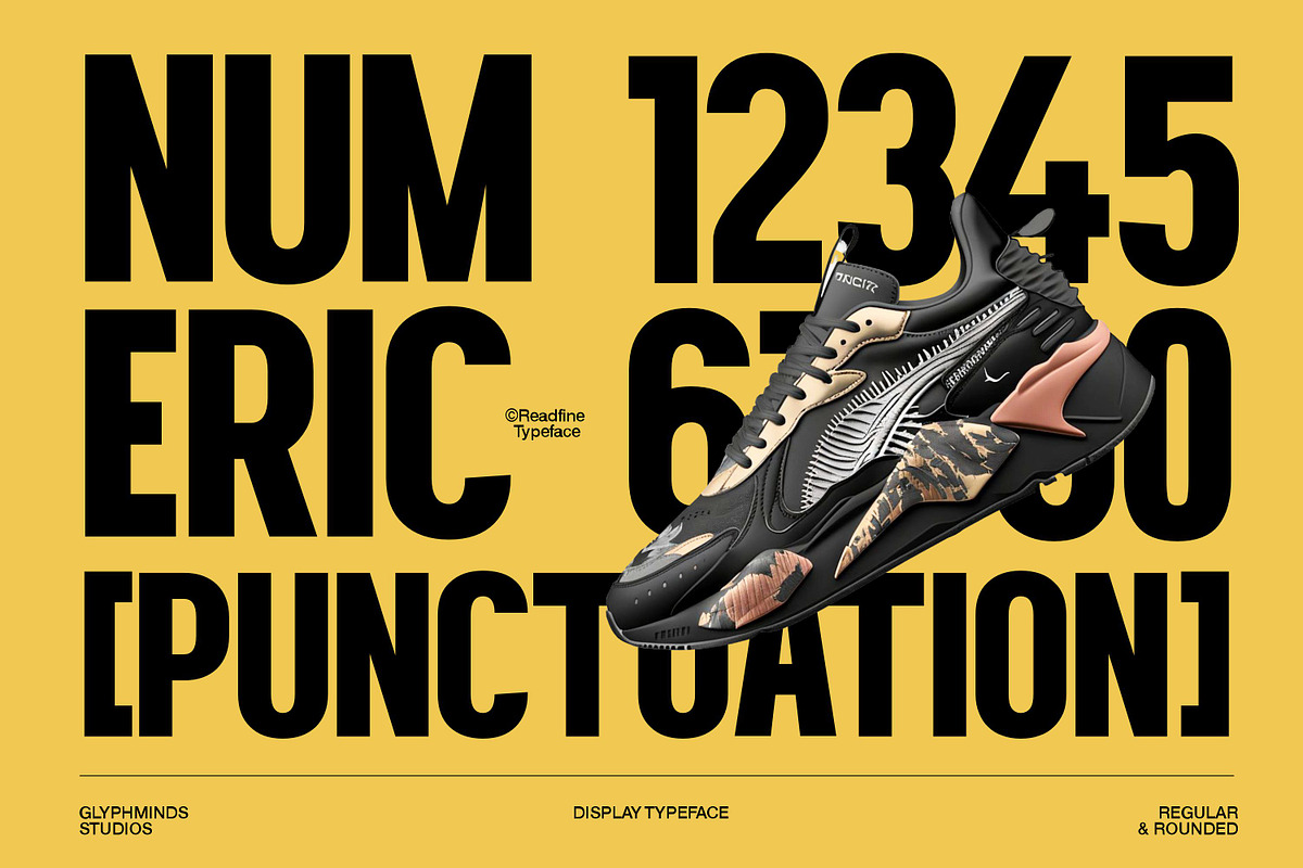 Readfine - Display Typeface, a Sans Serif Font by Glyphminds Studios (Photo 3 of 10)