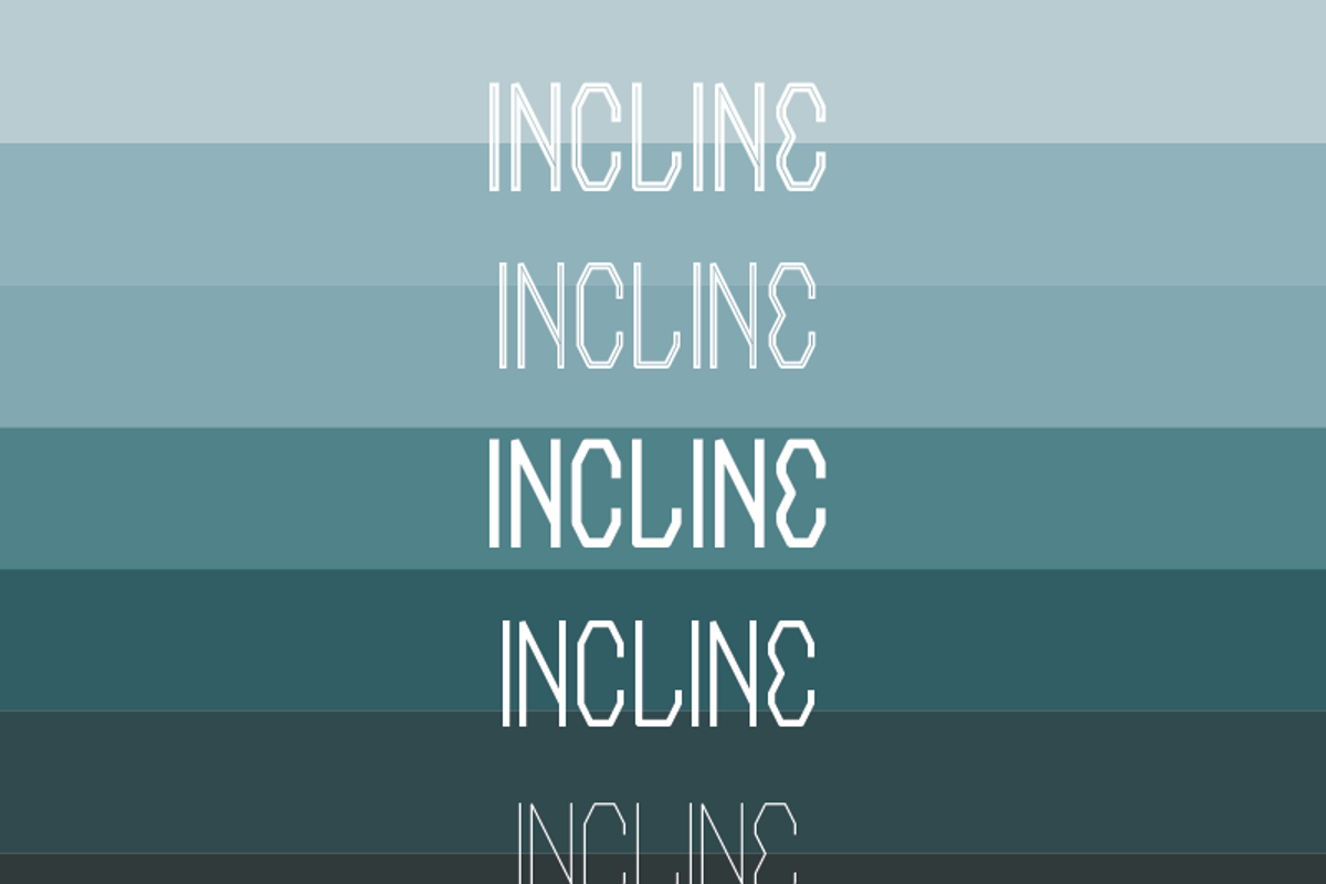 AE Incline - Display Typeface preview 3