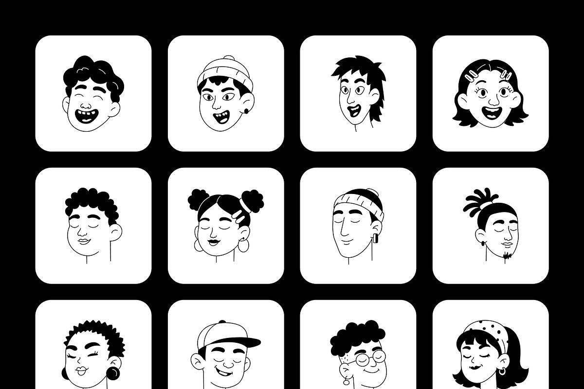 240 Facial Expressions Icons, an Outline Icon by Prosymbols (Photo 14 of 15)
