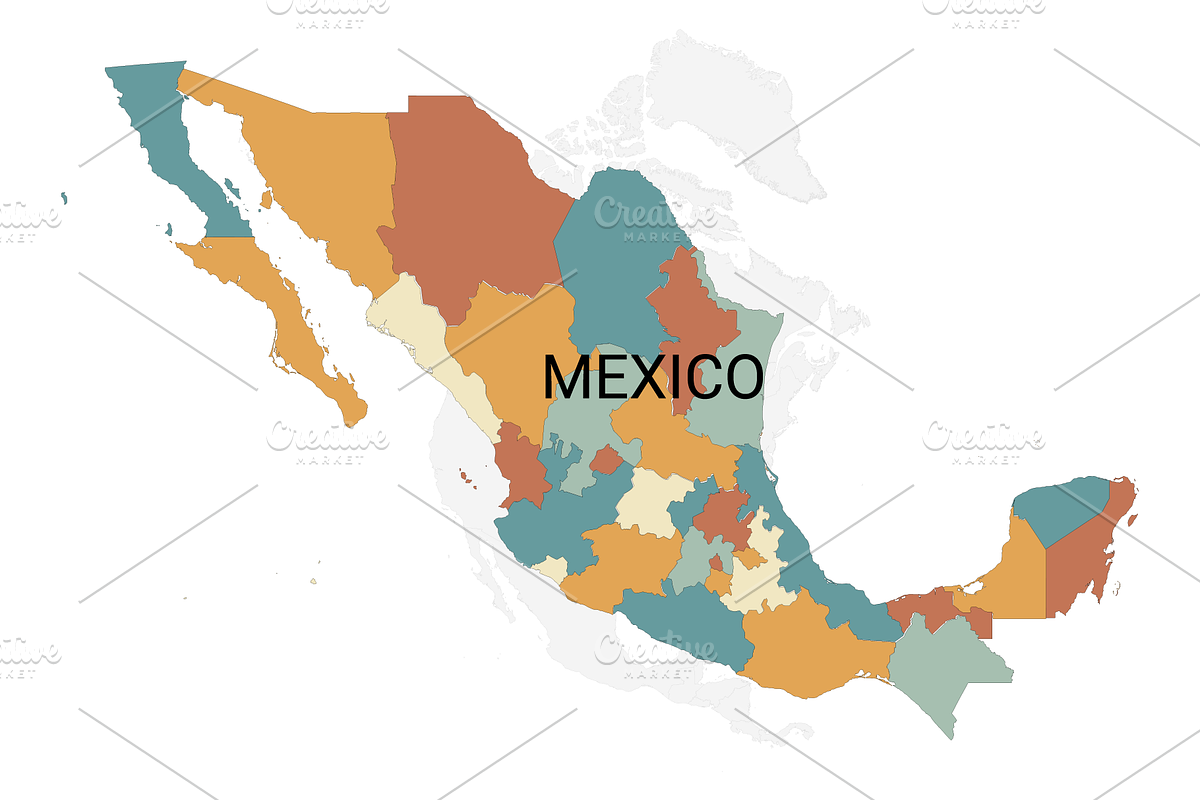 North American Countries Vector Map, an Object Graphic by Nazim's Shop (Photo 5 of 9)