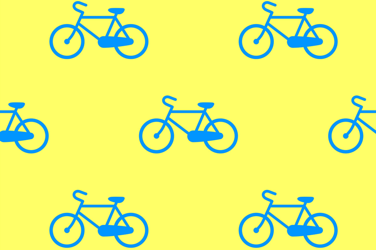 Bicycle vector pattern, a Wallpaper Graphic by Flower Travelin Man