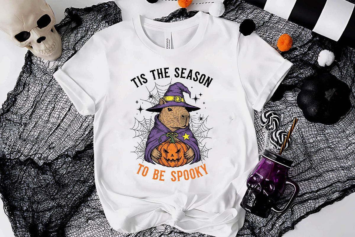 Halloween Capybara PNG Sublimation, an Illustration by Dream Creation (Photo 2 of 5)