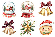 Woodland Christmas Animals Clipart, a Seasonal Illustration by CitraGraphics (Thumbnail 5 of 6)