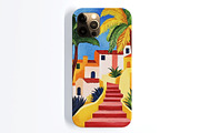Sunny Coastal Village Art Collection, a Decorative Illustration by Housui Patterns (Thumbnail 8 of 9)