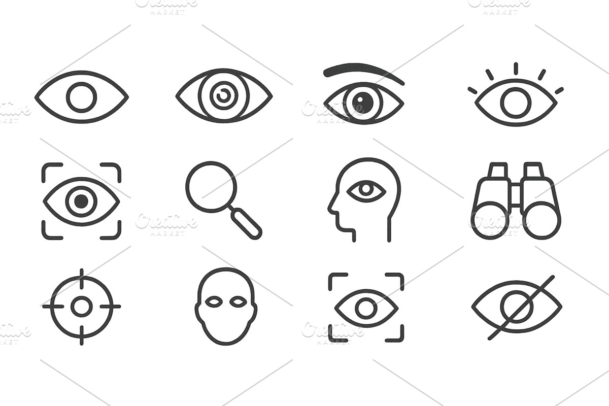 Vector illustration of various eye, an Illustration by ZinetroN