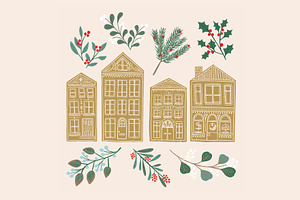 Gingerbread Holiday Illustrations