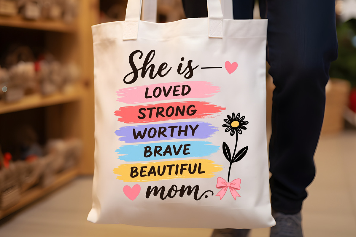 Mother's Day Svg, She is Mom Svg, a Seasonal Illustration by Sublimation Artist (Photo 8 of 9)