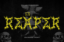 CS Reaper – Black Metal Font
