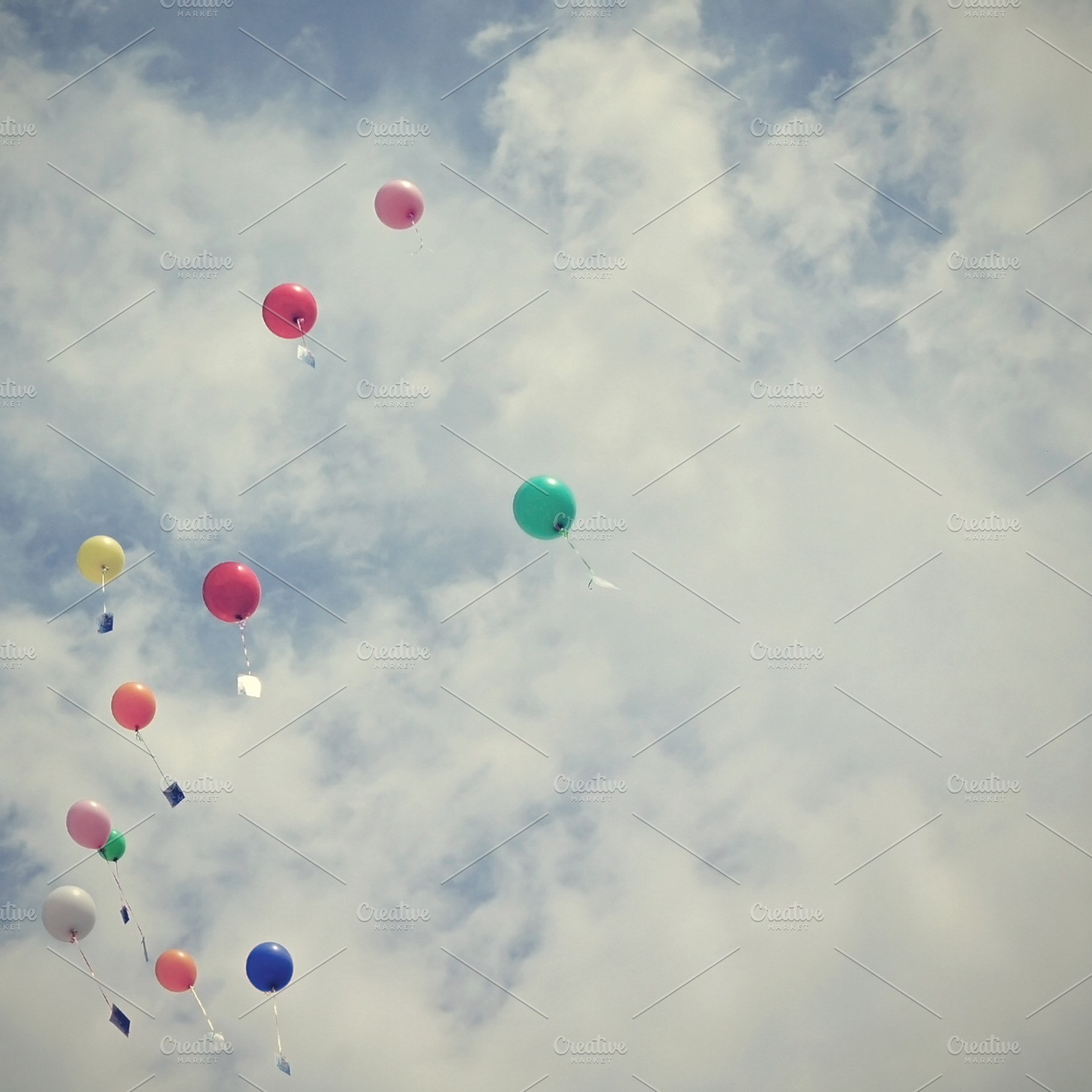 Fly stock photo containing ballon and sky