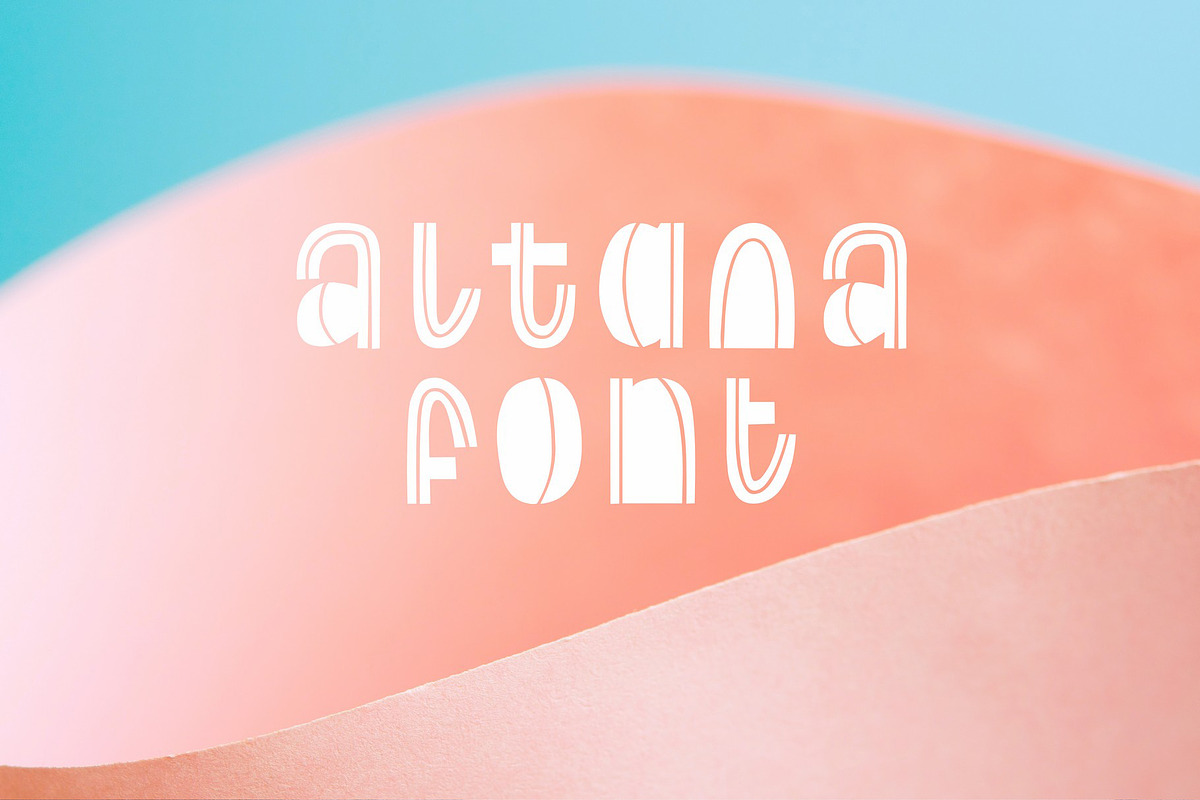 Decorative font. Altana