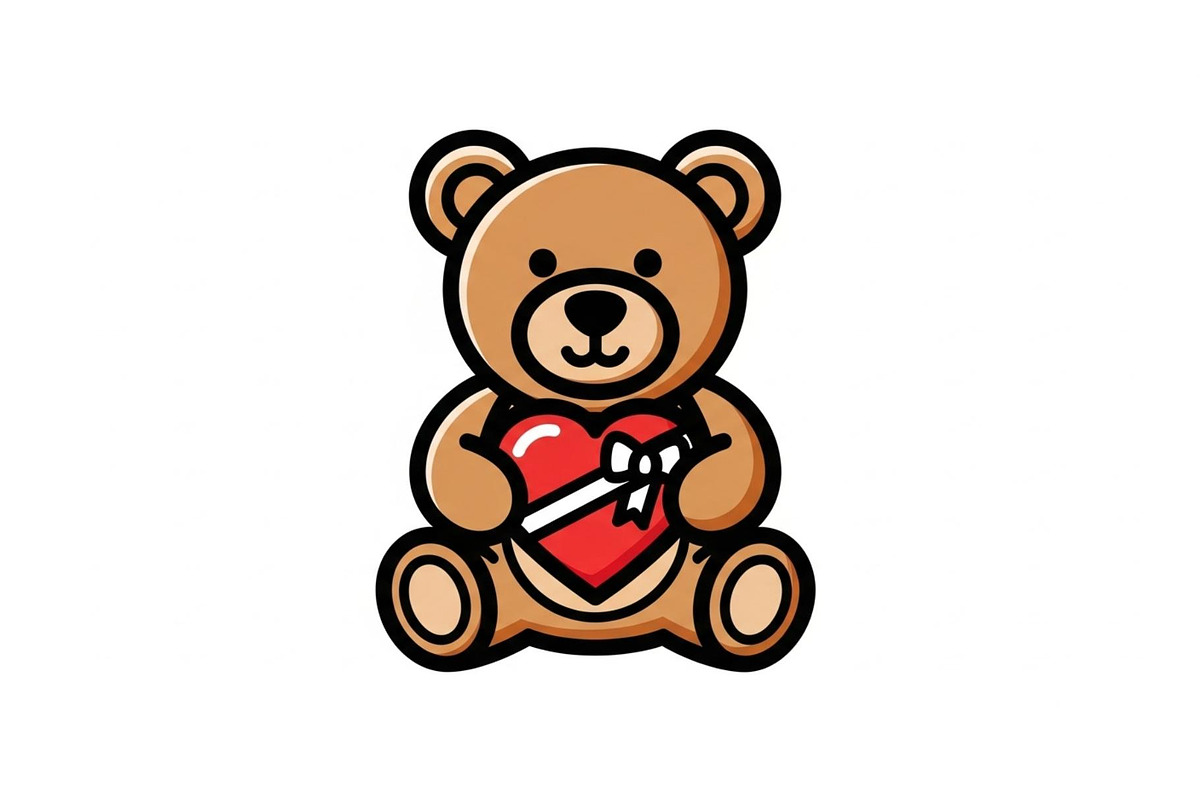 Cute Teddy Bear Love Vector Bundle, an Illustration by Designs_River (Photo 29 of 51)
