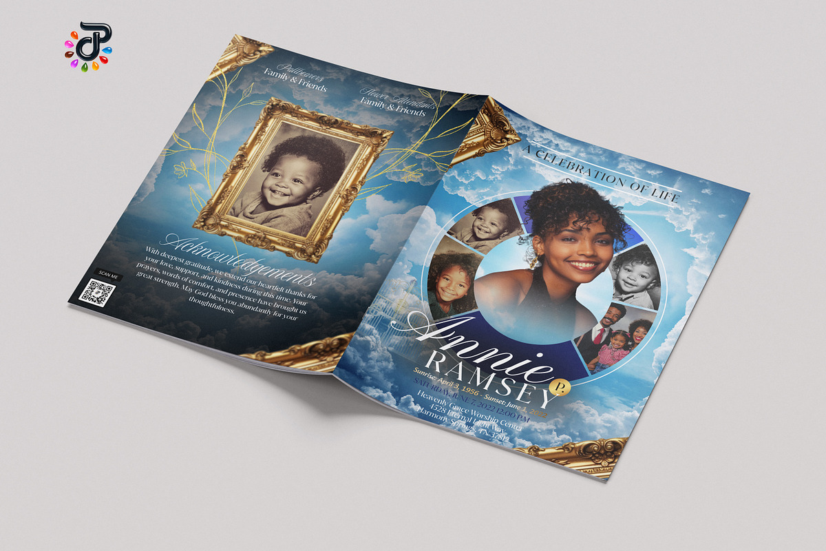 Elegant Canva Obituary Template, a Brochure Template by Protech Design ENT (Photo 5 of 9)