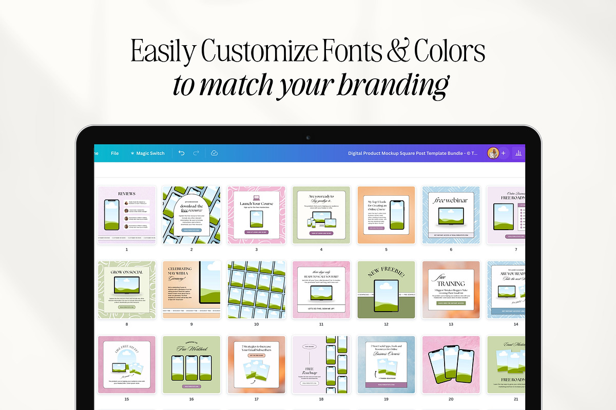 Canva Digital Product Templates, a Social Media Template by Fallon Gerst (Photo 11 of 15)