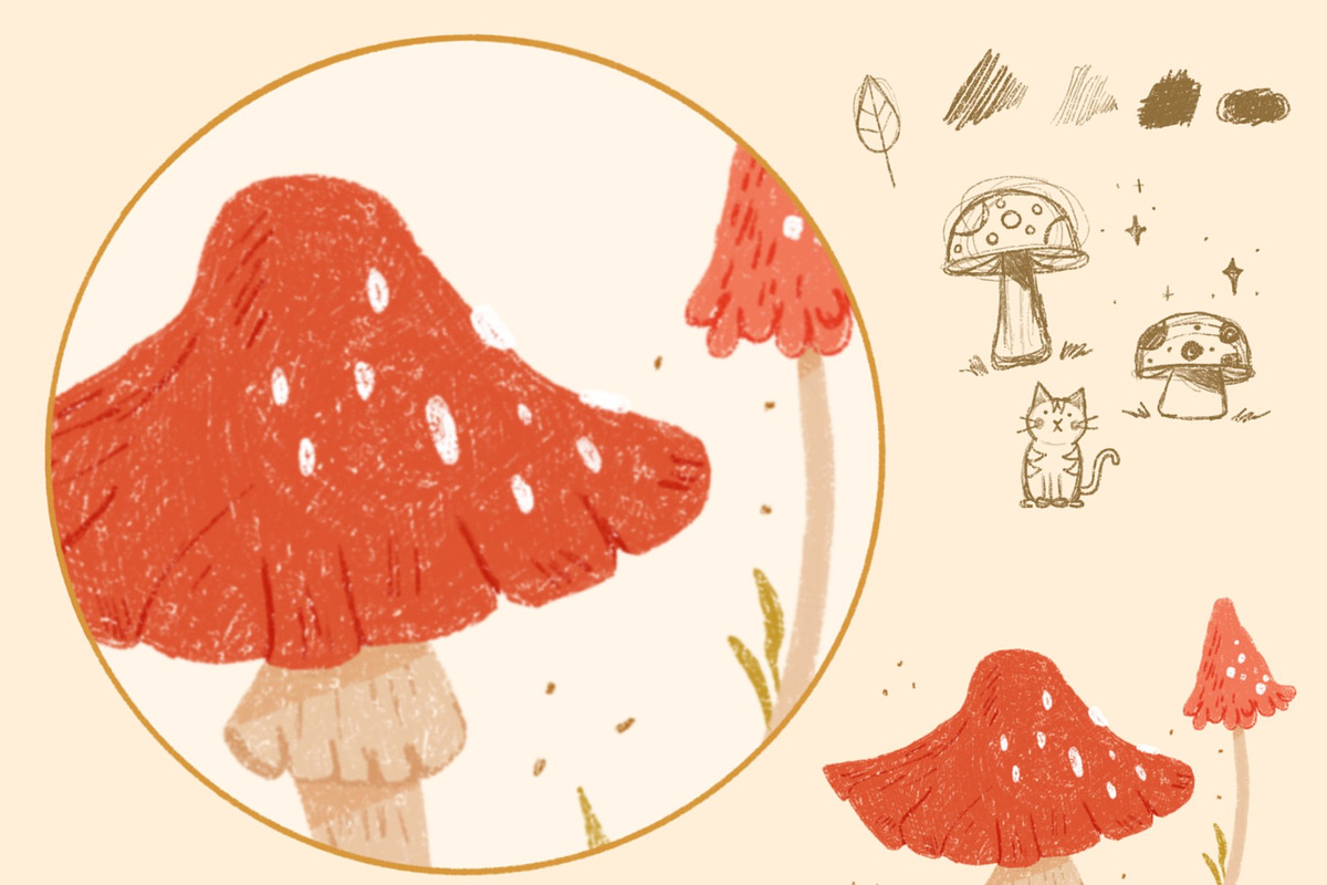 Sketchbook Brush Set for Procreate, a Brush Add-On by Sometimes Crafter Studio (Photo 8 of 17)