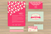 Stripes and dove seamless patterns, a Pattern Graphic by Markovka (Thumbnail 1 of 4)