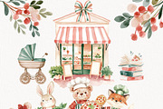 Pizza baby shower Animal Pizzeria, an Animal Illustration by Invite to Clipart (Thumbnail 2 of 7)