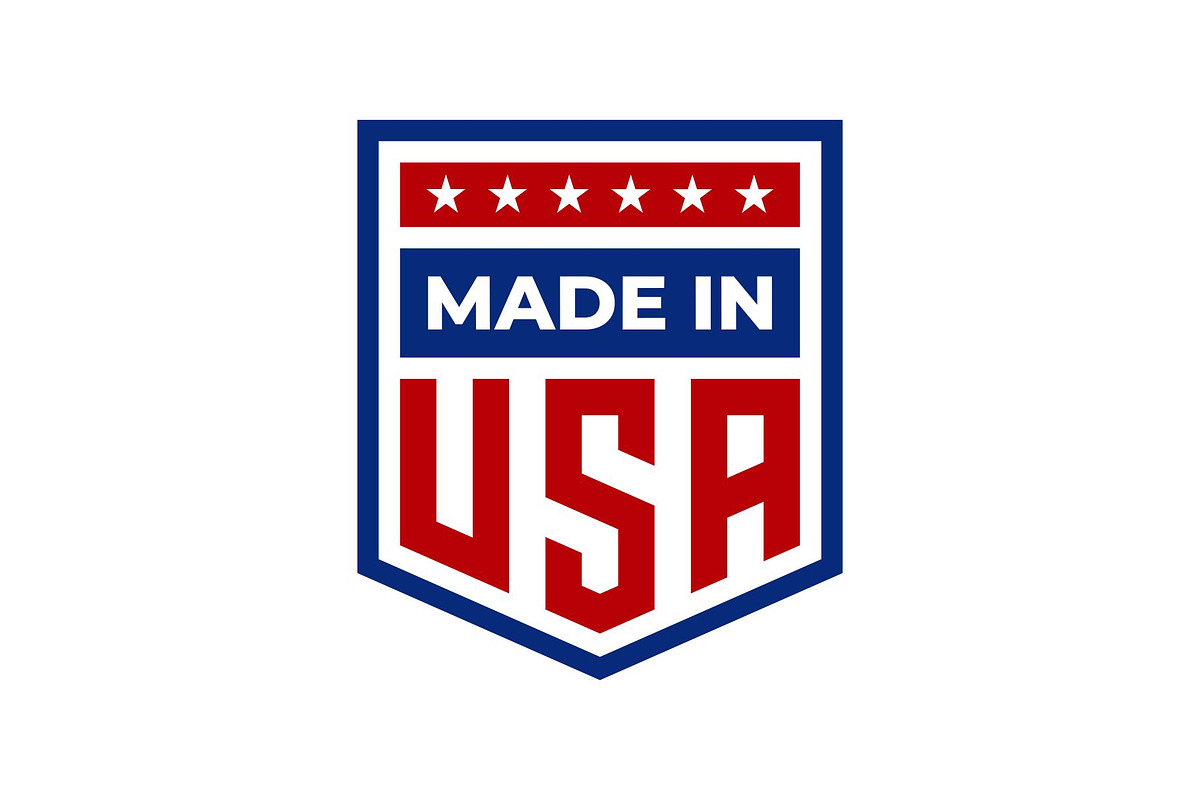 Made in USA Label and Badge Logo, a Design Template by Buqancreative