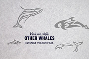 20 Whale Tribal Designs Bundle, a Pattern Graphic by Natsuhisui (Thumbnail 10 of 12)