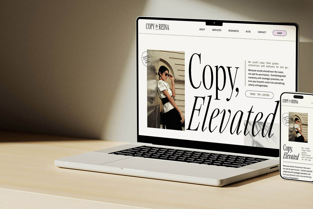 Reina - Copywriter Website Template, a WordPress Template by K Design Co. Shop (Photo 5 of 5)