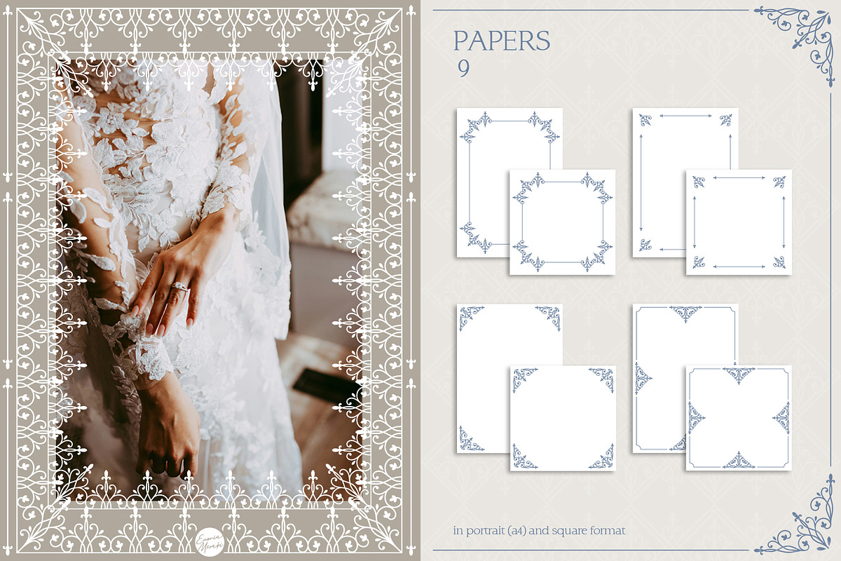 LACE DIARY 01 Vintage Rococo Romance, a Background Graphic by Euonia Meraki (Photo 10 of 18)