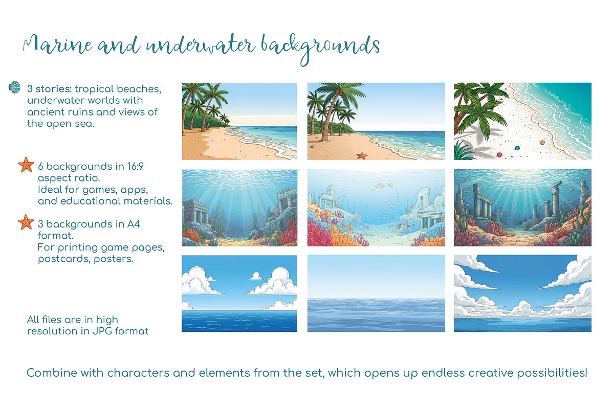 Sea Voyage Cute Animals, an Illustration by lokfrid (Photo 6 of 12)
