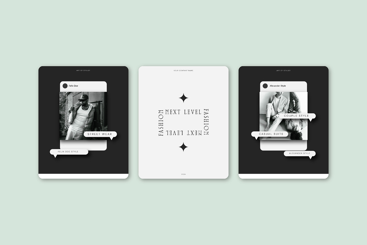 Styles - Fashion Social Media Kit, a Social Media Template by SecondBrain Store (Photo 2 of 9)