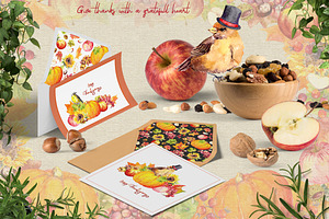 Happy Thanksgiving - Watercolor Set