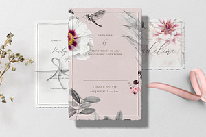 La Fleur, Pattern & Illustration Set