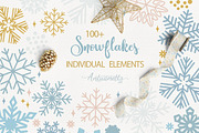 Sparkling snowflakes collection, a Seasonal Illustration by antuanetto (Thumbnail 14 of 16)