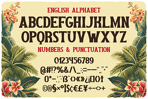 Tropical Tides Vintage Label Font