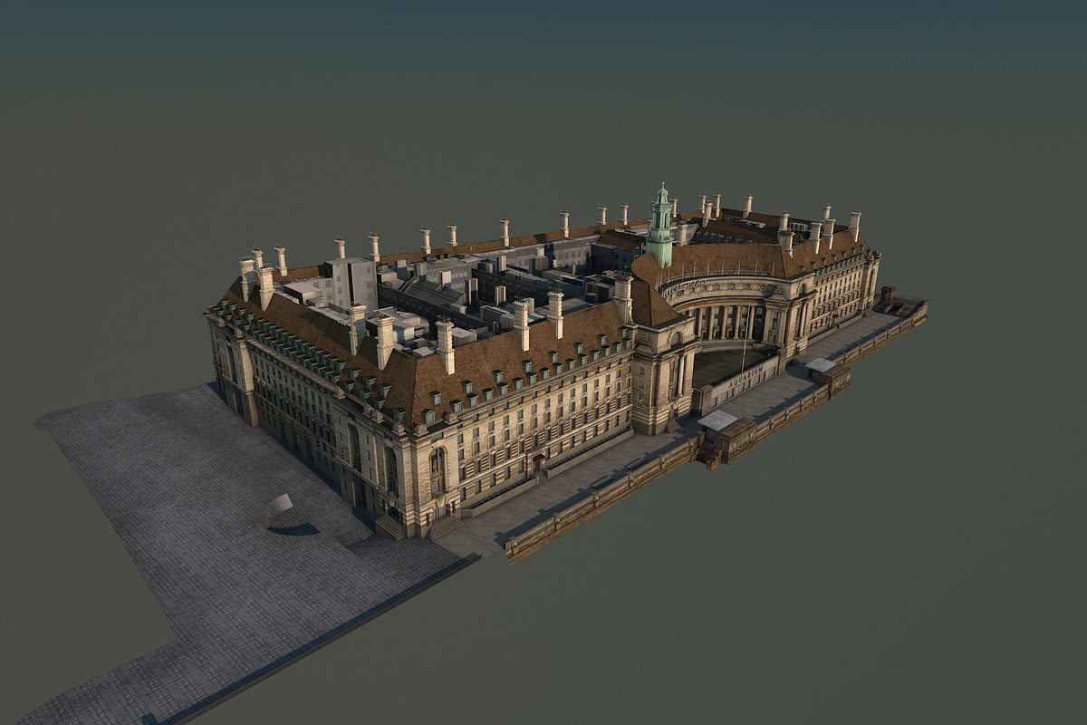 County Hall, London, UK, an Architecture 3D Model by Vertex Modelling (Photo 7 of 11)