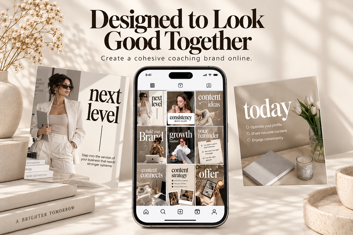Business Coach Instagram Templates, a Social Media Template by Moeen (Photo 3 of 6)