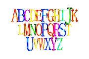 Childish capital letters., a Graphic by Aromeo (Thumbnail 3 of 3)