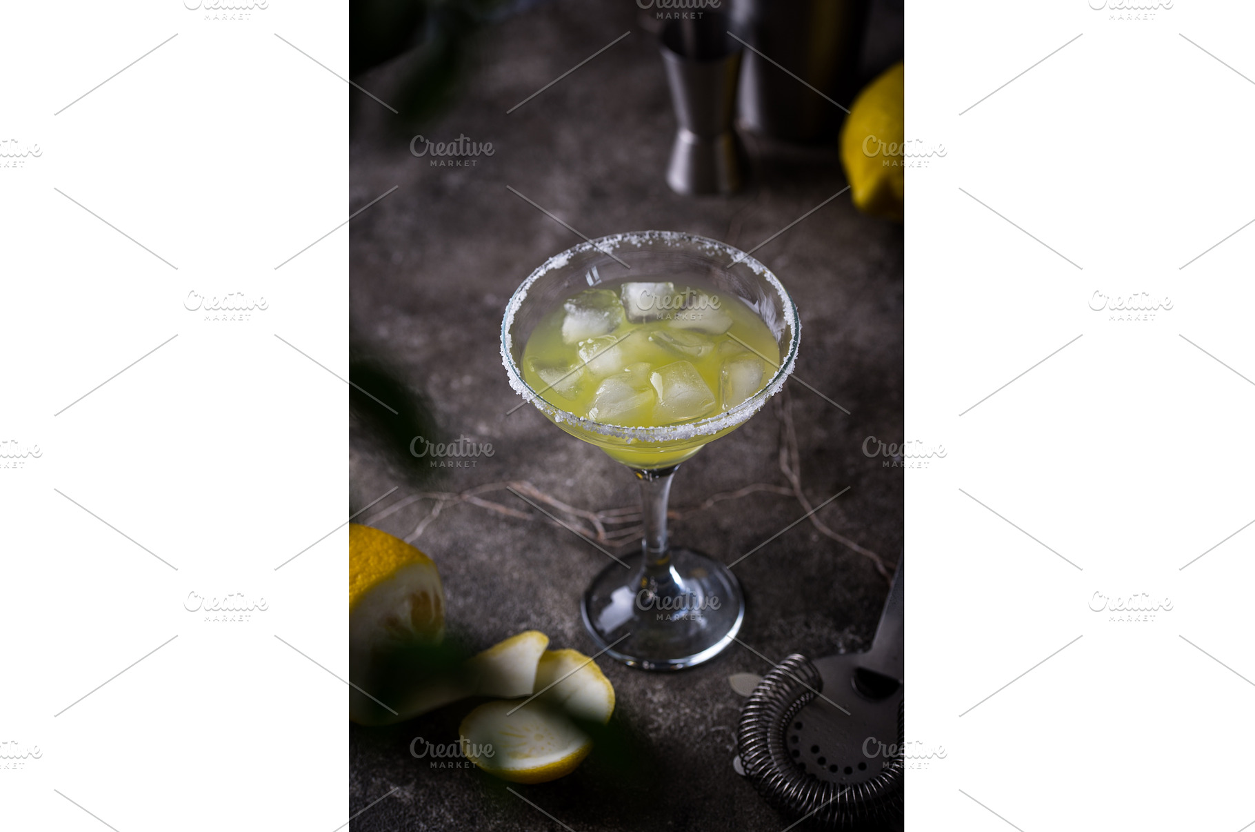 Lemon citrus Margarita or Martini, a Food & Drink Photo by Yulia Furman