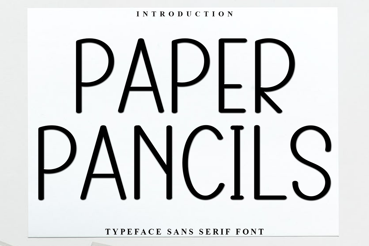 Paper Pancils, a Sans Serif Font by InermediaSTUDIO (Photo 1 of 7)