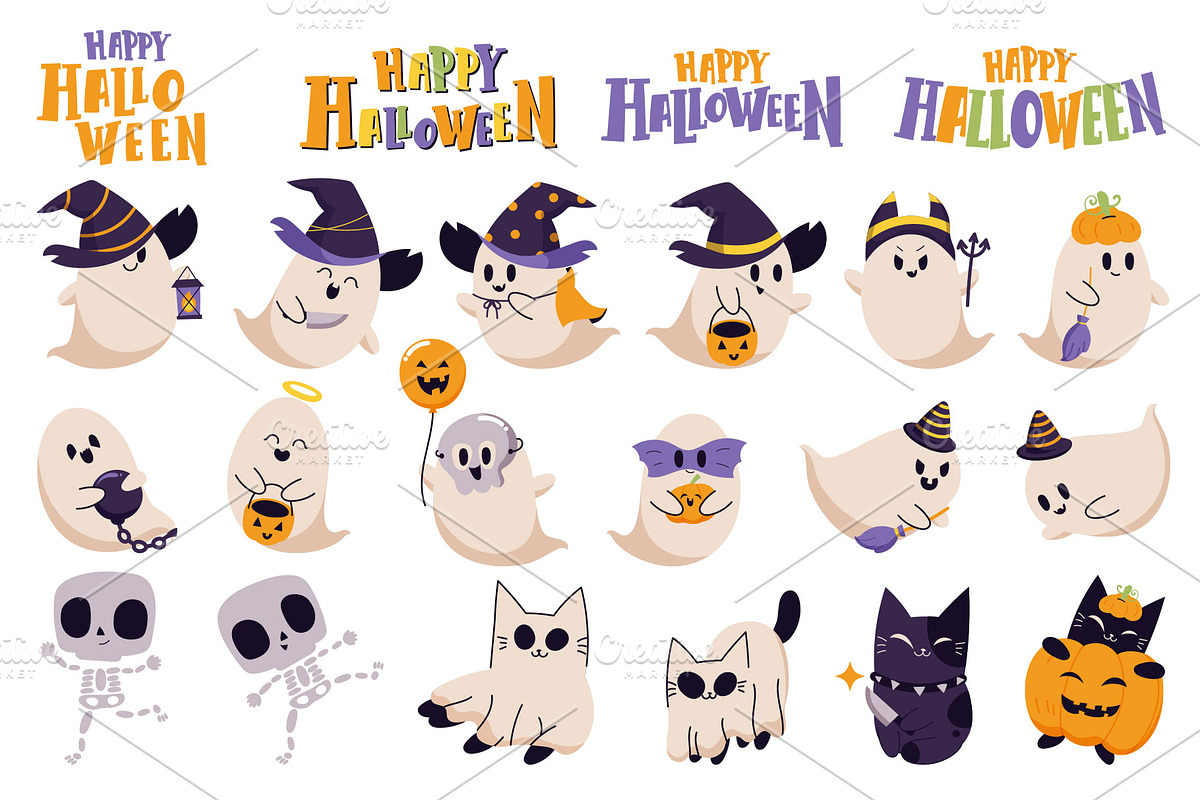 Halloween spooky collection, a Seasonal Illustration by Vectorwins Premium Shop (Photo 2 of 4)