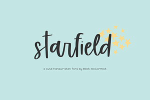 Starfield Handwriting Font