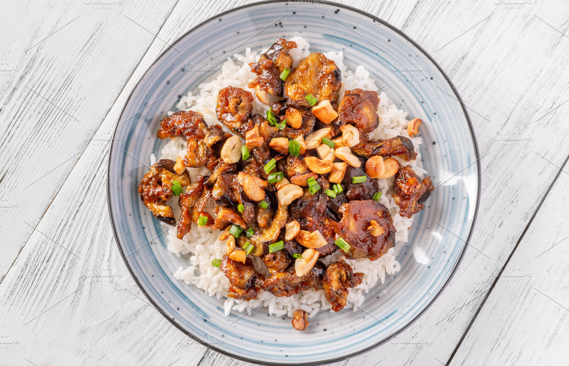 Gochujang eggplant rice, a Food & Drink Photo by Alexander Prokopenko