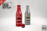330ml Metal Drink Bottles Mockup, a Packaging Mockup by INCDesign (Thumbnail 1 of 6)