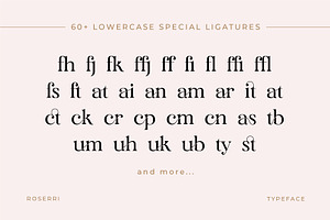 Roserri - Modern Ligature Serif