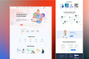 Mega UI Website Template Bundle, a Landing Page Template by DesignsLab (Thumbnail 6 of 22)