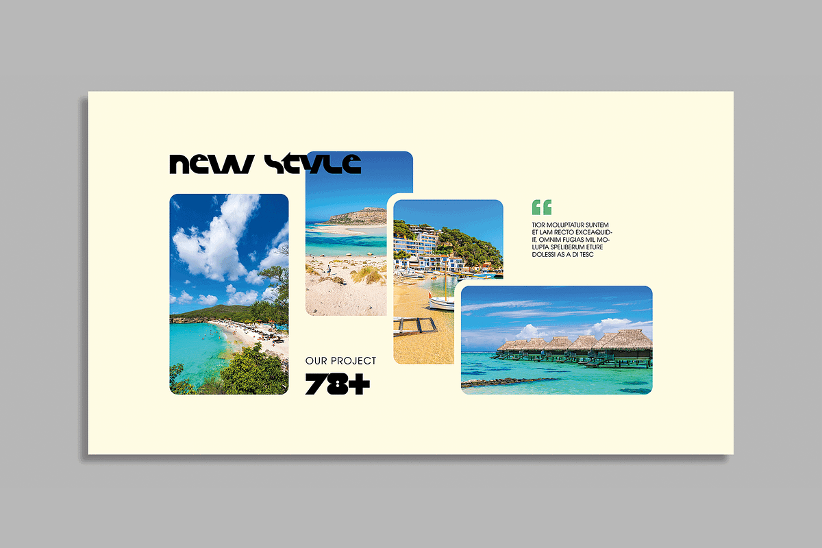 Creative Tropical Travel Mood Board, a Social Media Template by MightyDesign (Photo 3 of 9)