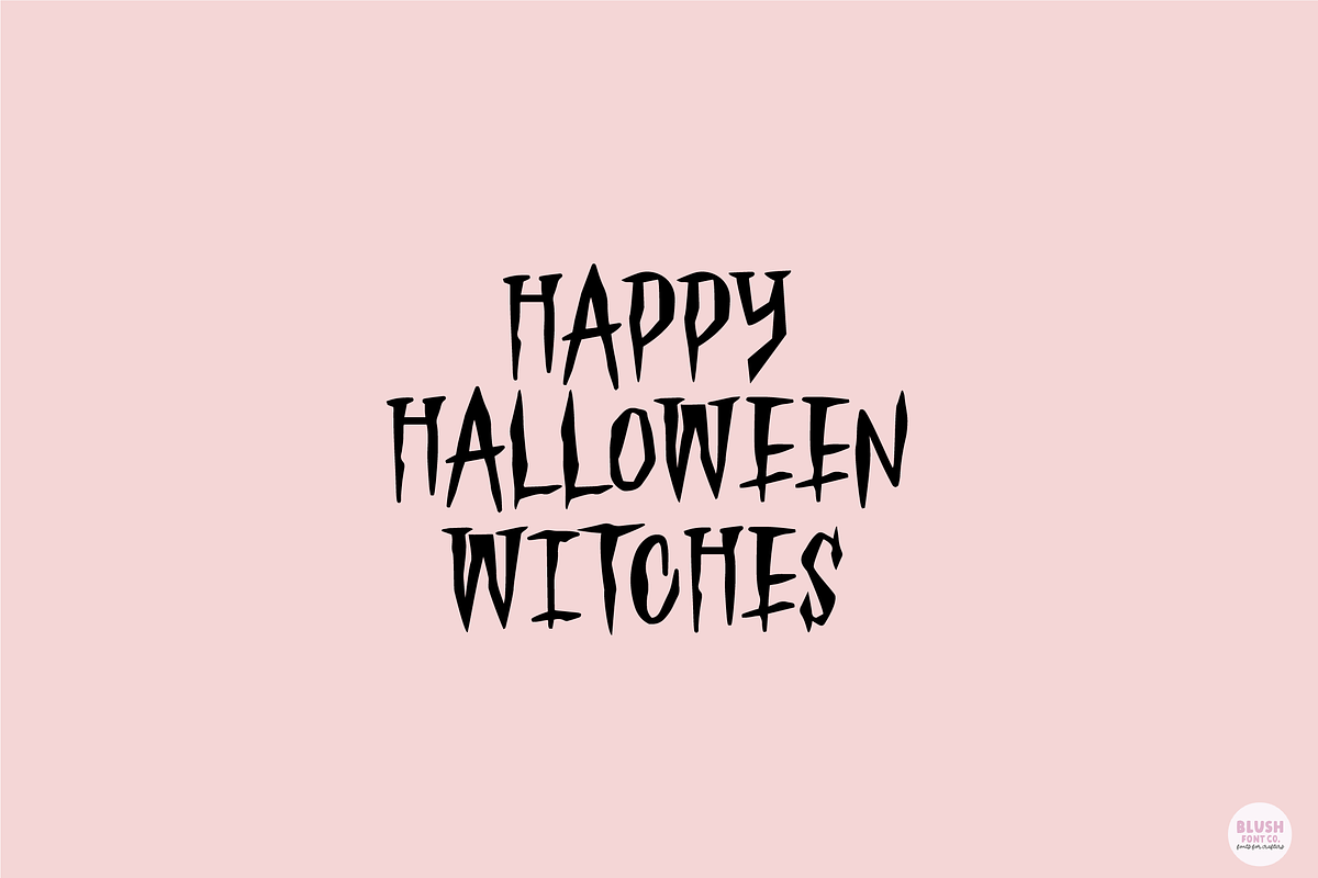 HAUNTED FOREST Creepy Halloween Font, a Font by Blush Font Co. (Photo 6 of 6)