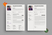 Modern Resume & CV Cover Template, a Resume Template by PixelStudio (Thumbnail 1 of 7)