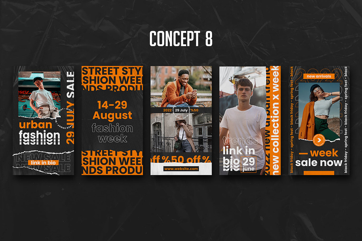 Urban Instagram Story PSD Templates, a Social Media Template by Giraffe Design Studio (Photo 19 of 21)