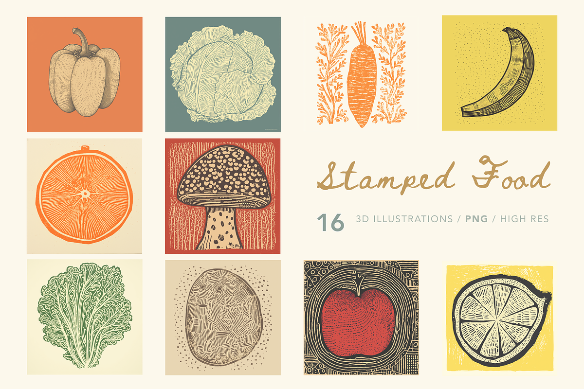 Stamped Foods, a Texture Graphic by Picturesque Stories (Photo 1 of 8)