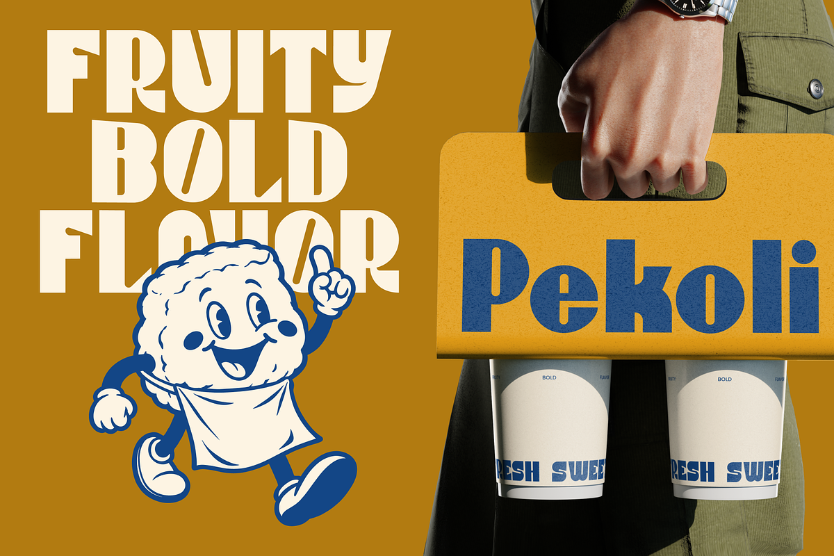 Sunny Dinner – Vintage Food Typeface, a Sans Serif Font by Helotype (Photo 4 of 15)