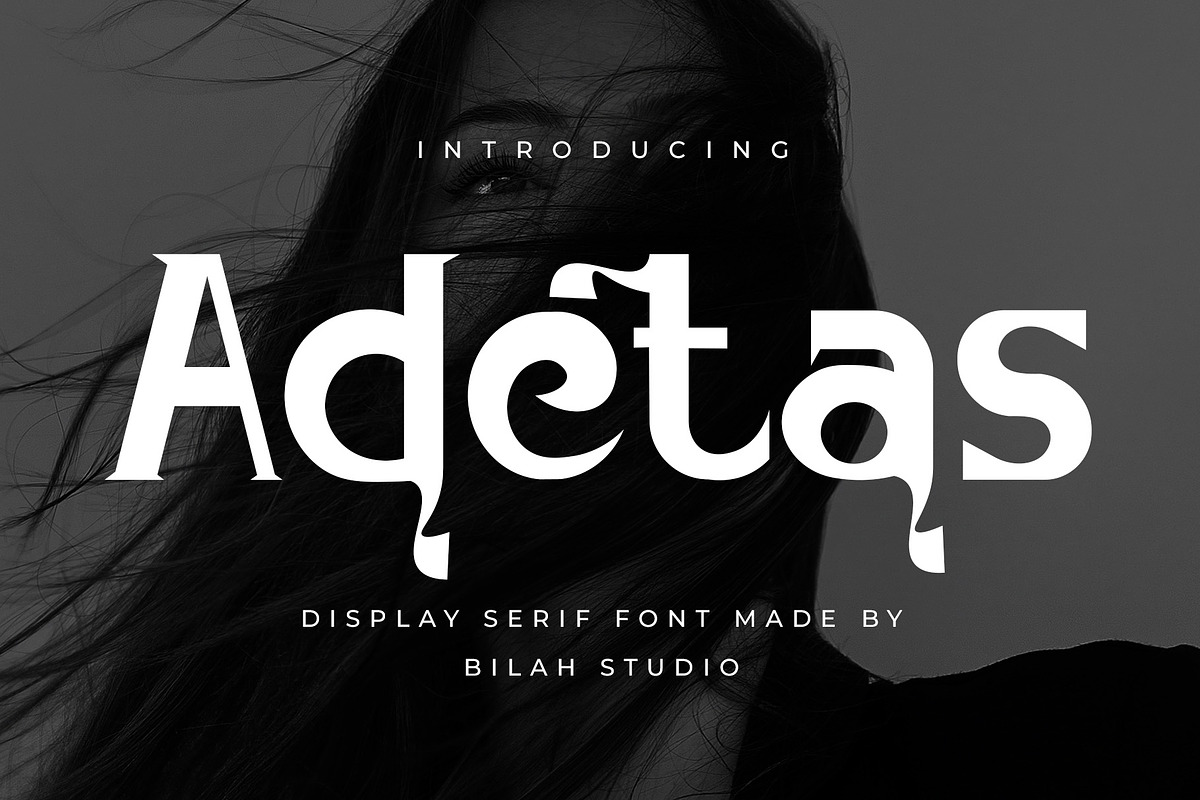 Adetas Display Serif Font, a Serif Font by Bilahstudio (Photo 1 of 13)