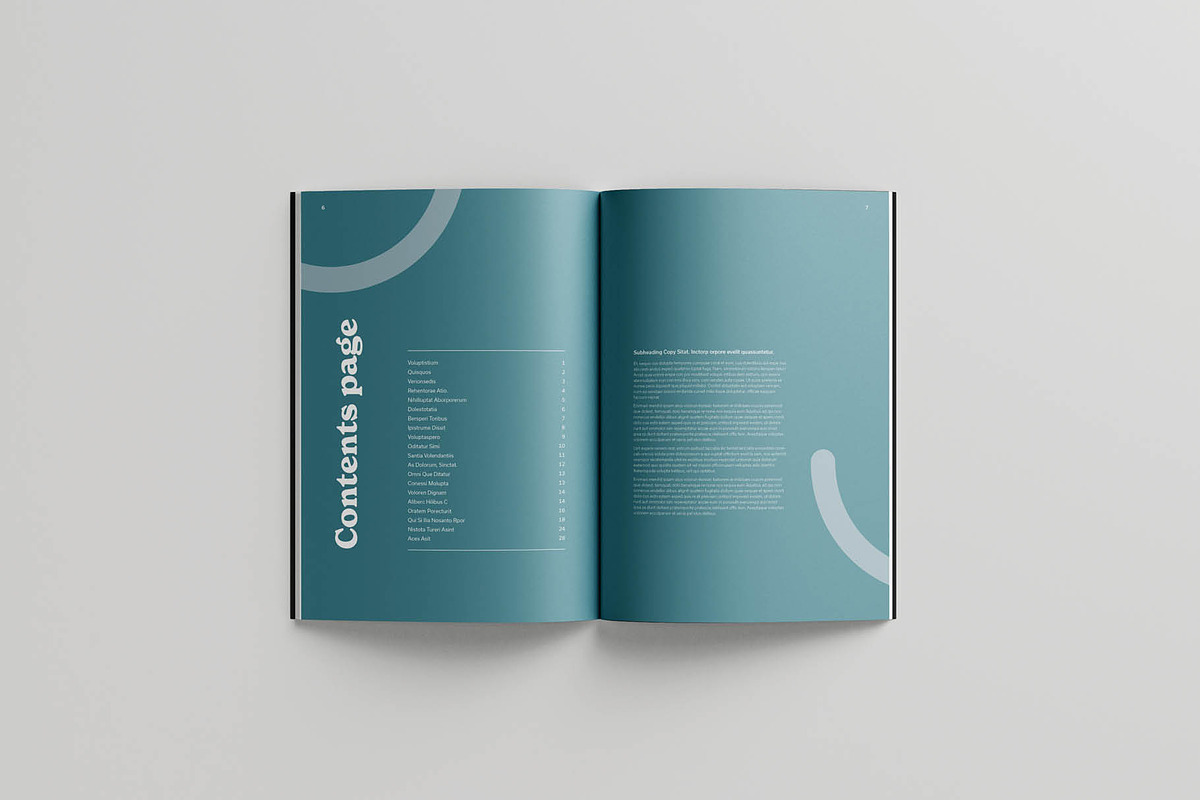 Friendly Annual Report Template, a Magazine Template by Ally Heart (Photo 3 of 9)